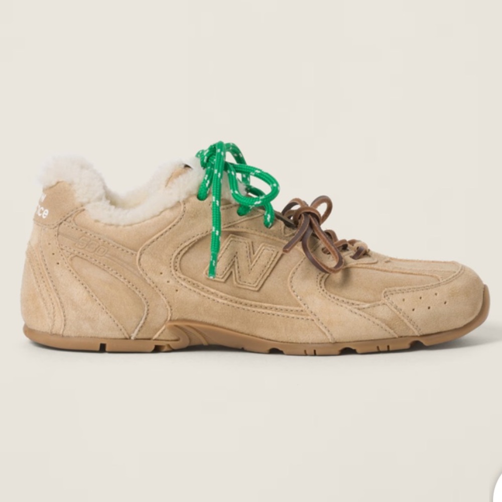 New Balance X Miu Miu 530 Sl Bleached Suede Leath… - image 2